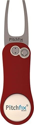 Pitchfix Original 2.0 Funny Mix Pitchgabel mit Ballmarker, rot