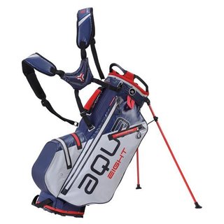 Big Max Aqua Eight  Standbag, silber/dunkelblau/rot