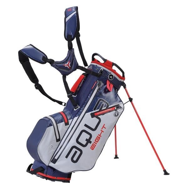 Big Max Aqua Eight  Standbag, silber/dunkelblau/rot