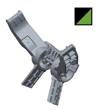 Big Max Obere Baghalterung ohne Gurt Blade IP/Blade IP2, grün