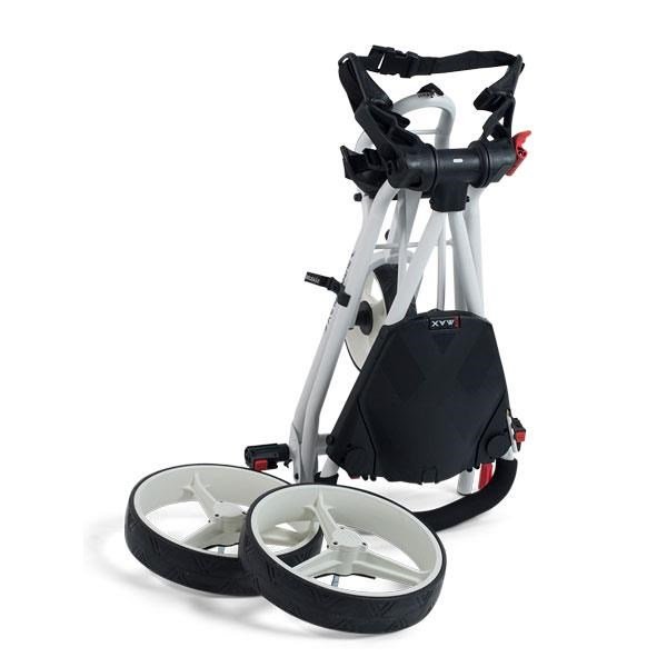 Big Max Autofold X manueller Trolley, schwarz/lime