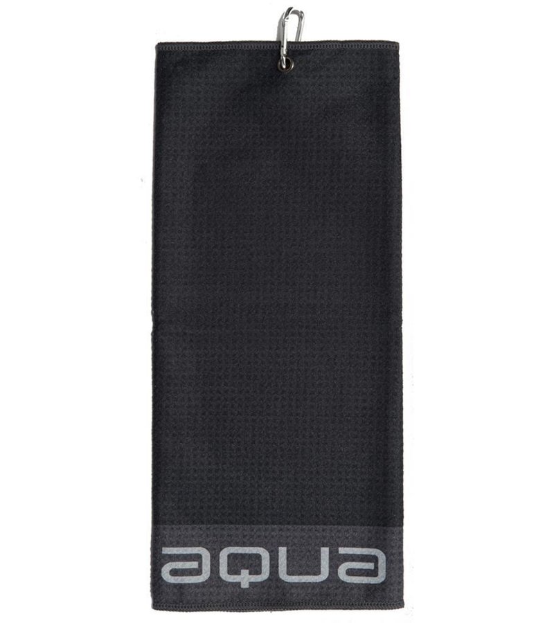 Big Max Aqua Trifold Golfhandtuch, schwarz