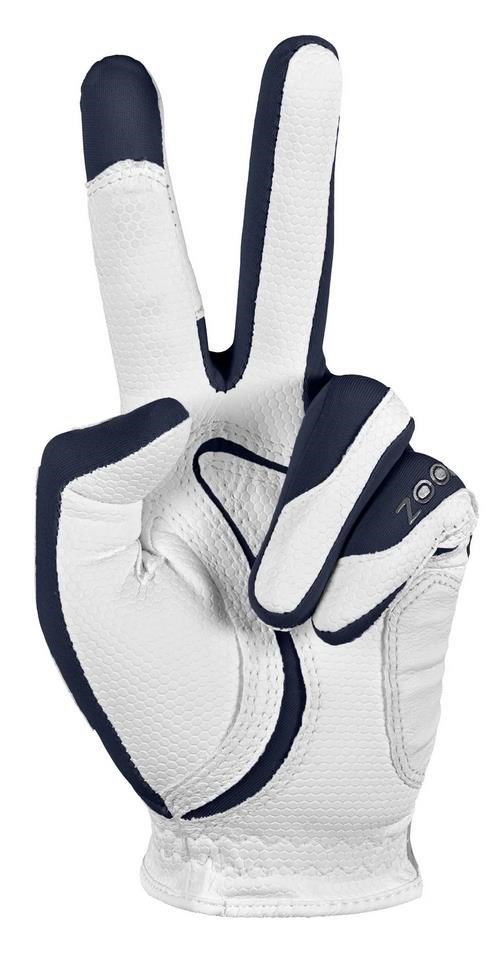 Zoom Weather Herren Handschuh, weiss/dunkelblau