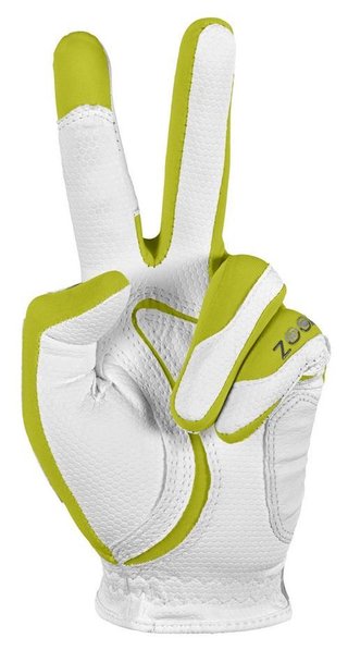 Zoom Weather Herren Handschuh, weiss/limette