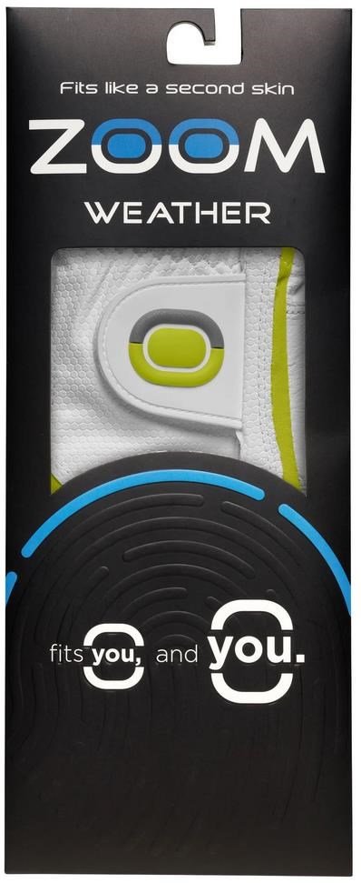 Zoom Weather Herren Handschuh, weiss/limette