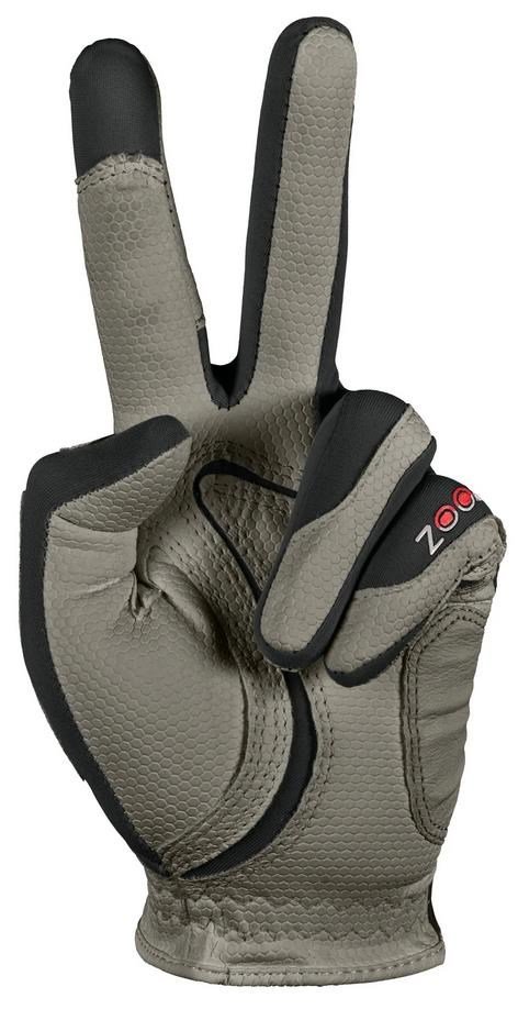 Zoom Weather Damen Handschuh, grau/schwarz/rot