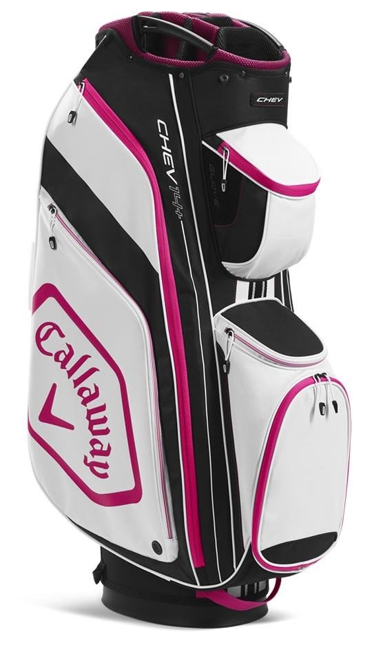 Callaway Chev 14+ Cartbag, schwarz/pink