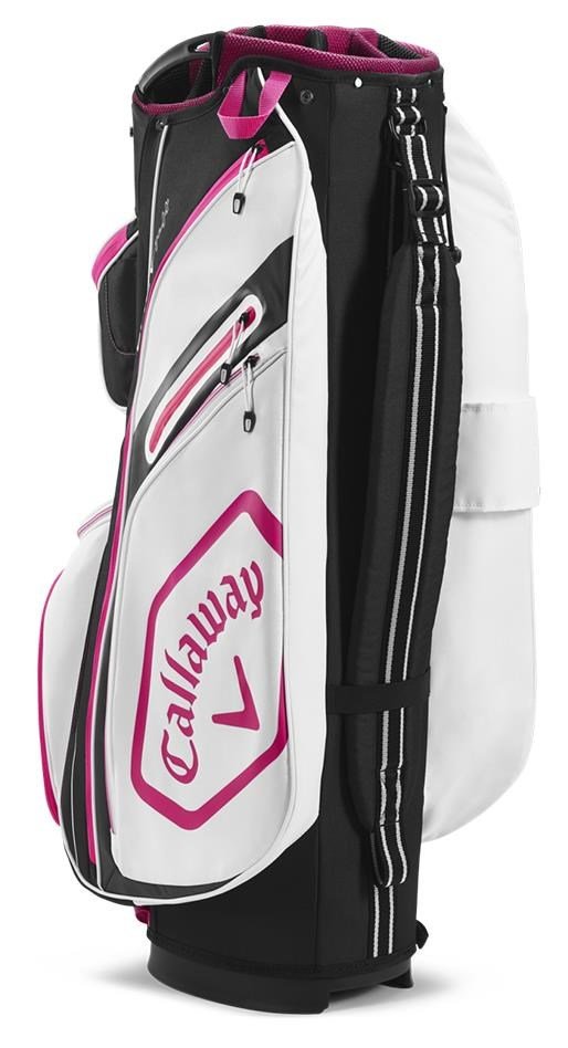 Callaway Chev 14+ Cartbag, schwarz/pink