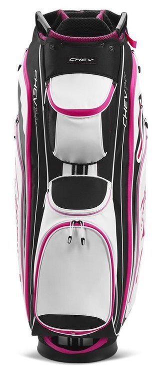 Callaway Chev 14+ Cartbag, schwarz/pink