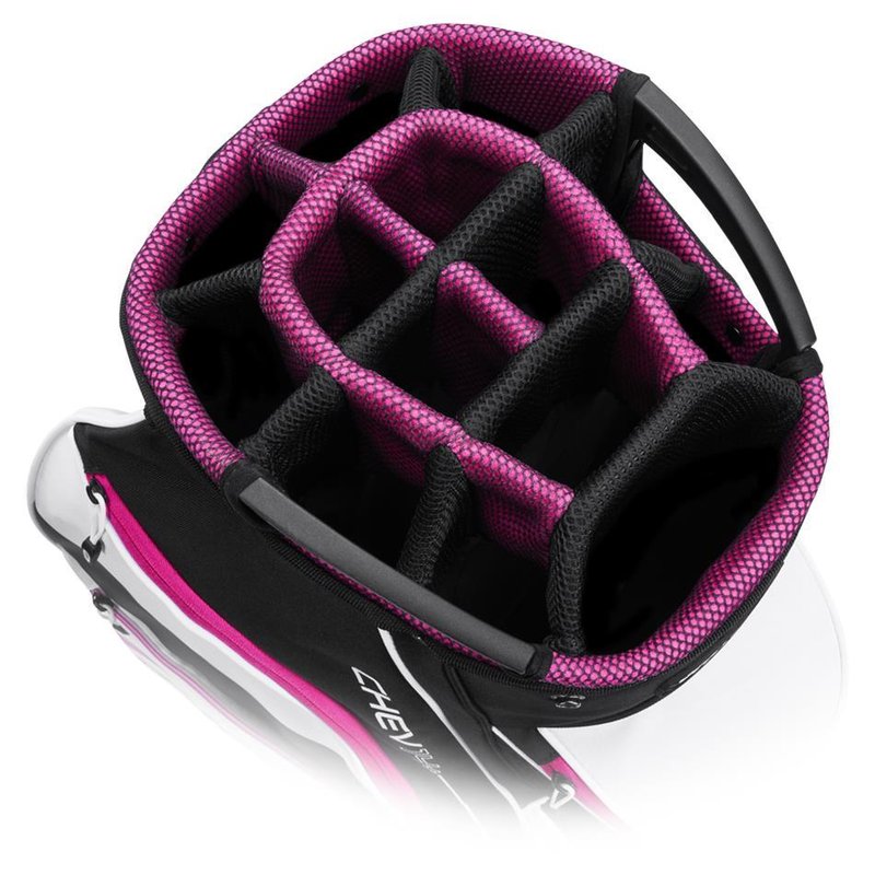 Callaway Chev 14+ Cartbag, schwarz/pink