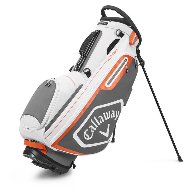 Callaway Chev Standbag, weiss/grau/orange