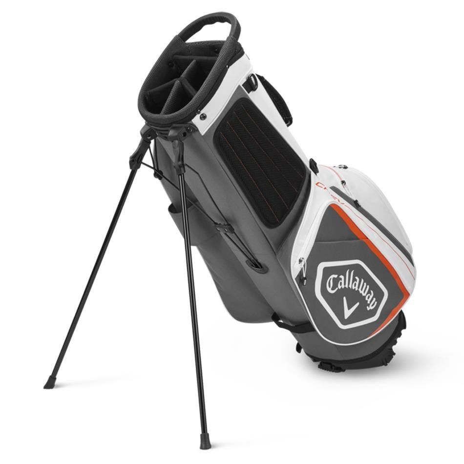 Callaway Chev Standbag, weiss/grau/orange