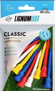 Lignum Tee Plastiktees 72mm, 12Stk., farbe mischen