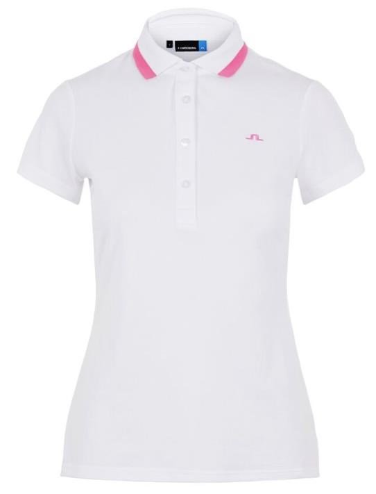 J.Lindeberg Alve Cotton Damen Poloshirt, weiss