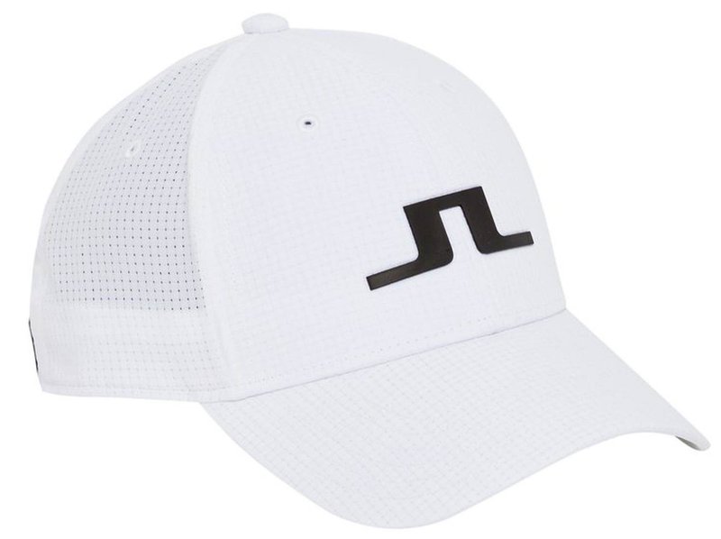 J.Lindeberg Caden Tech Mesh Golfkappe, Weiß