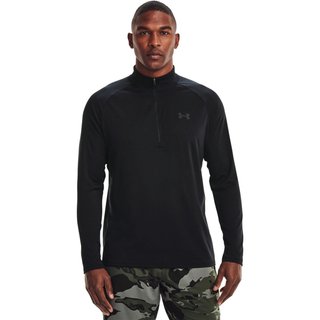 Under Armour Tech 2.0 1/2 Zip Herren Poloshirt, schwarz/grau