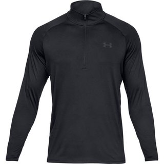 Under Armour Tech 2.0 1/2 Zip Herren Poloshirt, schwarz/grau