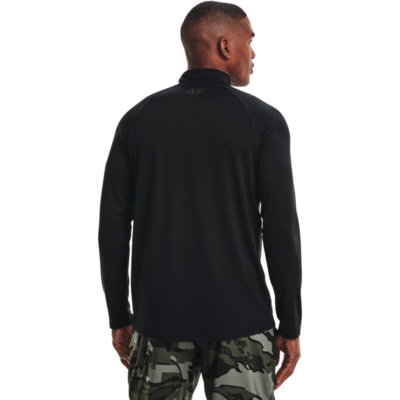 Under Armour Tech 2.0 1/2 Zip Herren Poloshirt, schwarz/grau