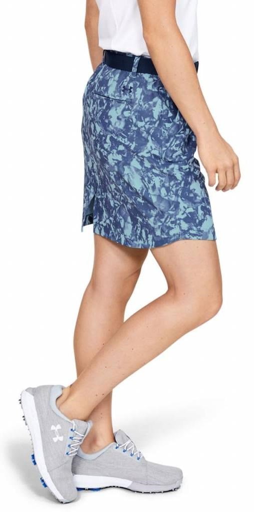 Under Armour Links Woven Printed Skort Damen Golfrock, blau