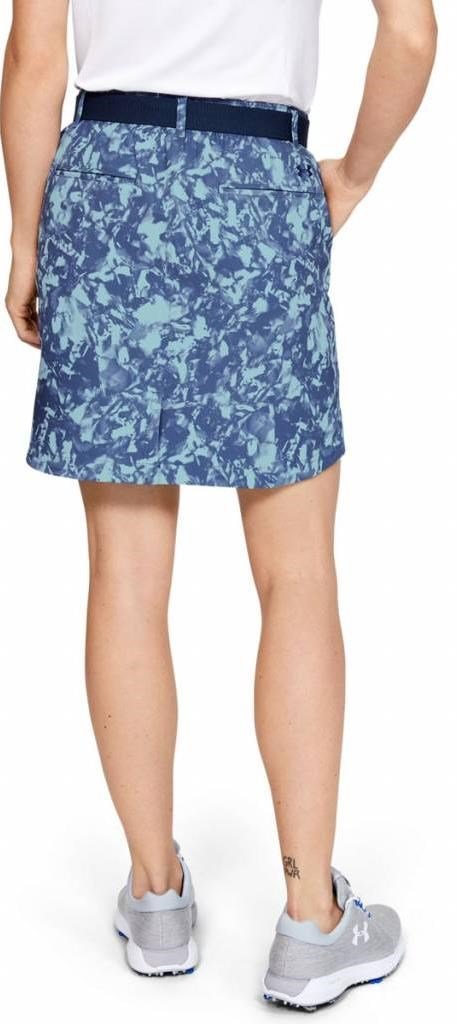 Under Armour Links Woven Printed Skort Damen Golfrock, blau