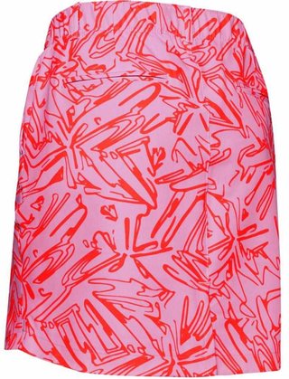 Under Armour Links Woven Printed Skort Damen Golfrock, rosa