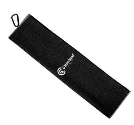 Cleveland Trifold Micro Fiber Golf Handtuch, schwarz