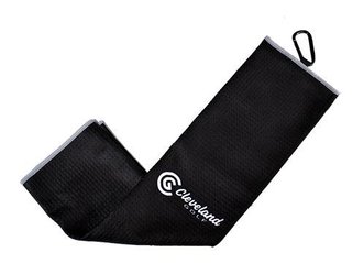 Cleveland Trifold Micro Fiber Golf Handtuch, schwarz