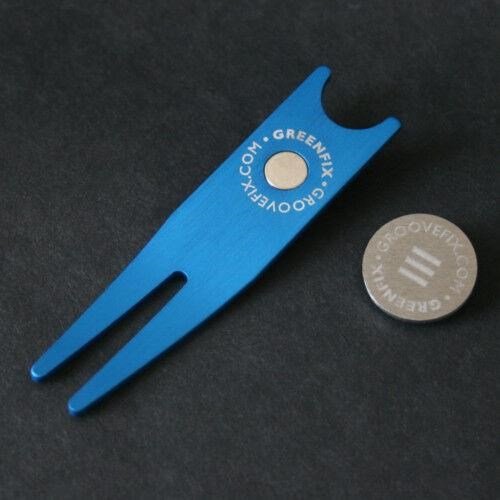 Groovefix GreenFix™ Pitch Repairer Pitchgabel, blau mit Ballmarker