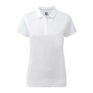 FootJoy Stretch Pique Solid Damen Poloshirt, weiss