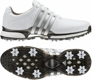 adidas Tour360 XT Herren Golfschuhe, weiss/silber