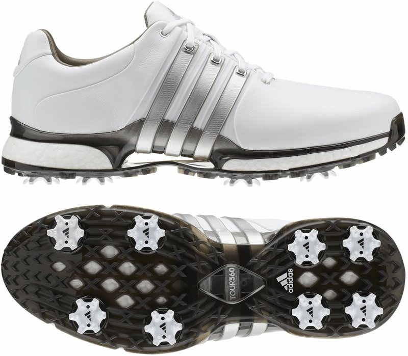 adidas Tour360 XT Herren Golfschuhe, weiss/silber