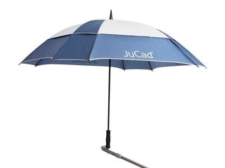 JuCad Golfschirm Windproof mit Schirmstift 68", blau/silber