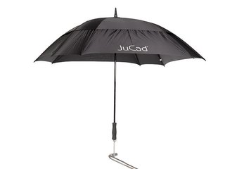 JuCad Teleskop-Golfschirm 68" Windproof mit Schirmstift, schwarz