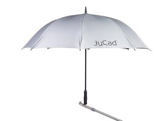 JuCad Golfschirm UV Automatik, silber