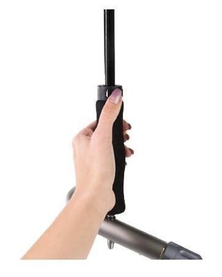 uCad Teleskop-Golfschirm 68" Automatik mit Schirmstift, schwarz