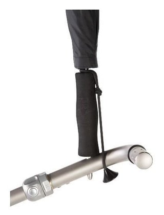 uCad Teleskop-Golfschirm 68" Automatik mit Schirmstift, schwarz