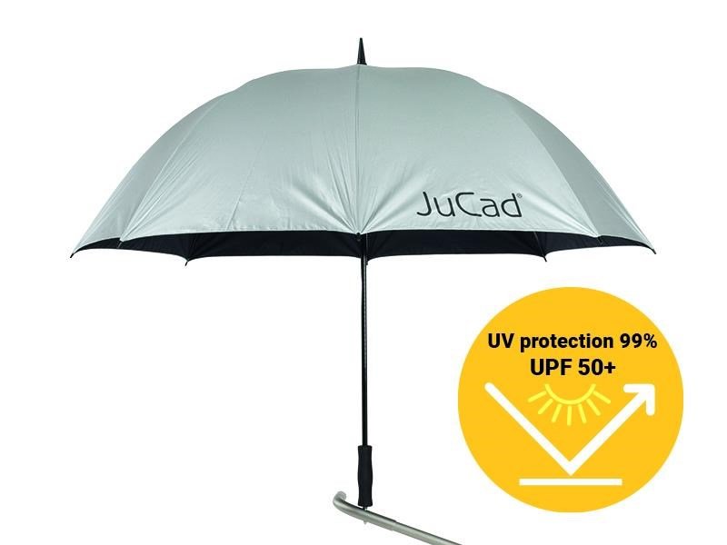 JuCad Kinderschirm, silber mit UV-Schutz