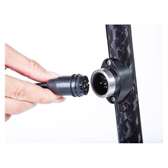 JuCad Carbon Travel 2.0 Elektrotrolley, schwarz/grün, 45+ Batterie