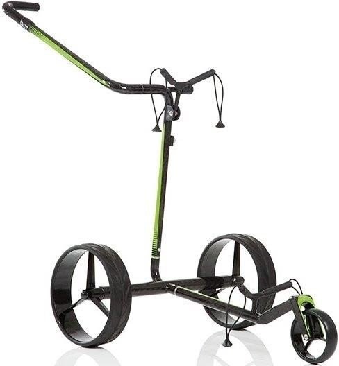 JuCad Carbon Travel 2.0 Elektrotrolley, schwarz/grün, 45+ Batterie
