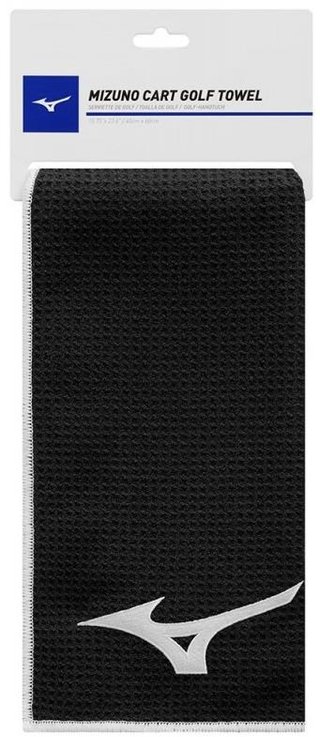 Mizuno Micro Fibre Golfhandtuch, schwarz
