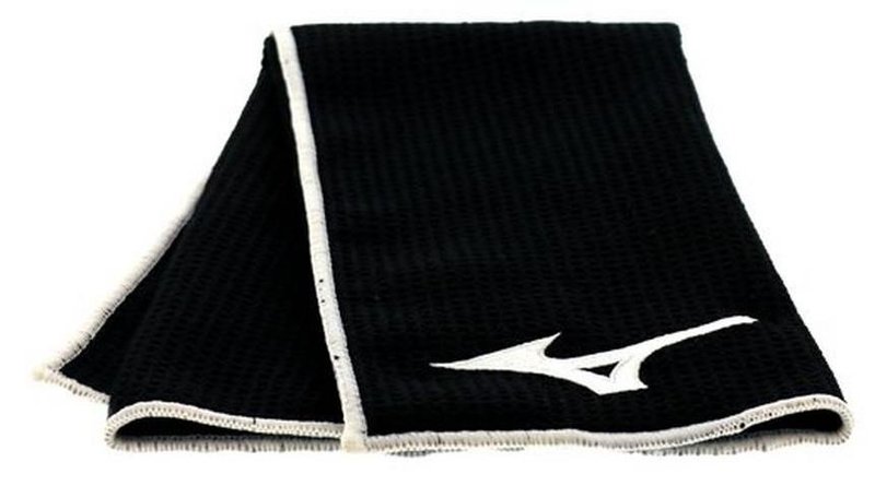 Mizuno Micro Fibre Golfhandtuch, schwarz