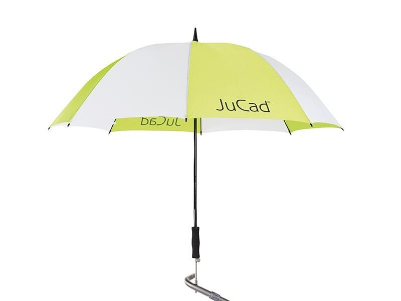 JuCad Teleskop-Golfschirm 68" mit Schirmstift, grün/weiss