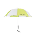 JuCad Teleskop-Golfschirm 68" mit Schirmstift, grün/weiss