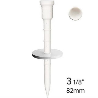 Lignum Tee Plastiktees 82mm, 10Stk., weiss + Disc