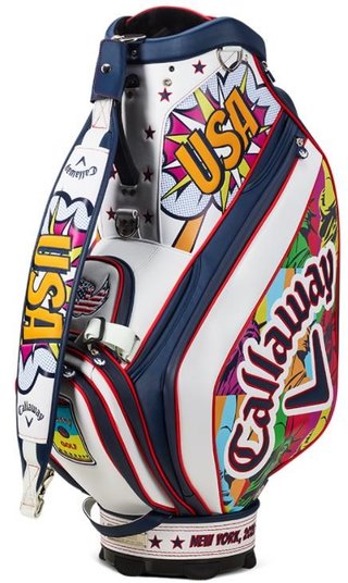 Callaway Limited Edition 2020 September Major Staff Bag, rot/weiss/blau