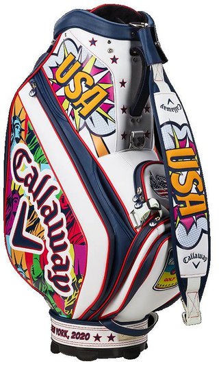 Callaway Limited Edition 2020 September Major Staff Bag, rot/weiss/blau