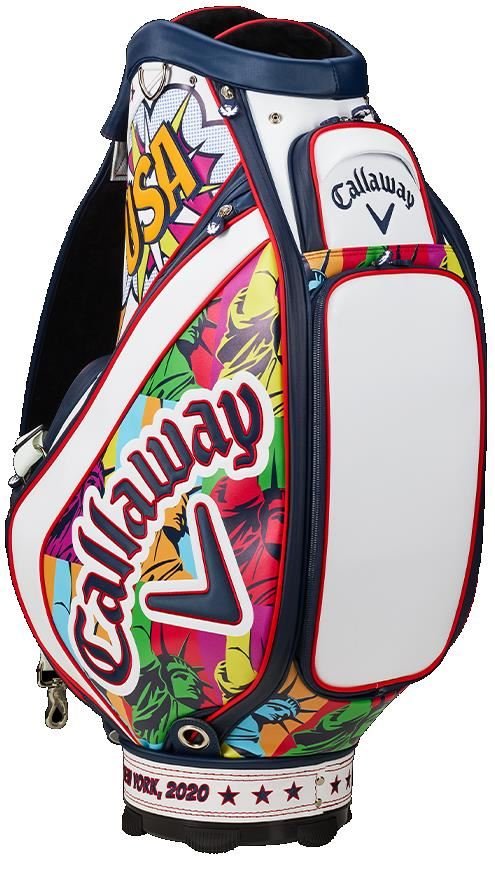 Callaway Limited Edition 2020 September Major Staff Bag, rot/weiss/blau