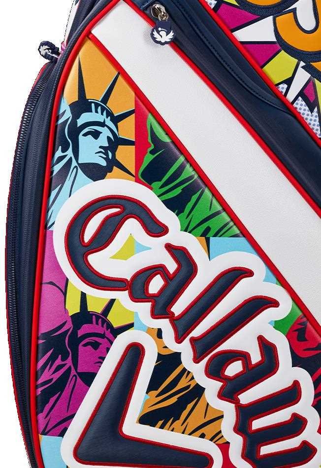 Callaway Limited Edition 2020 September Major Staff Bag, rot/weiss/blau