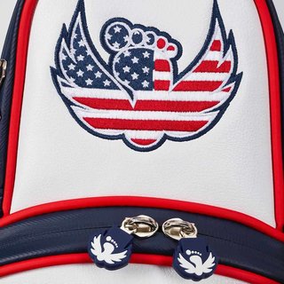 Callaway Limited Edition 2020 September Major Staff Bag, rot/weiss/blau