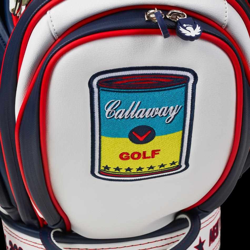 Callaway Limited Edition 2020 September Major Staff Bag, rot/weiss/blau